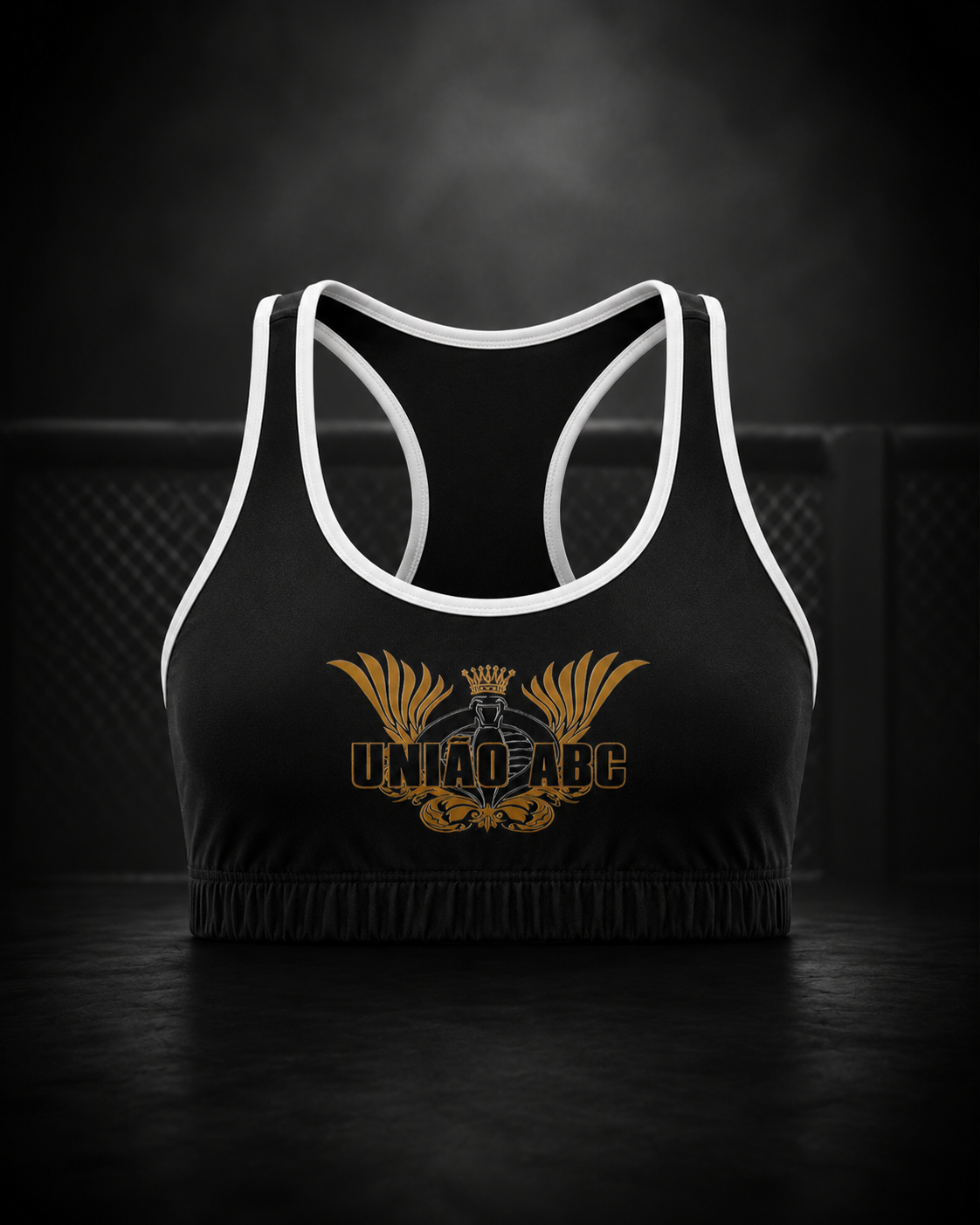 Top Preto Borda Branca
